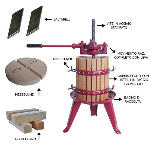 MANUAL PRESS D. 50 G/WOOD B/ENAMEL RATIONAL MOD. HEAVY