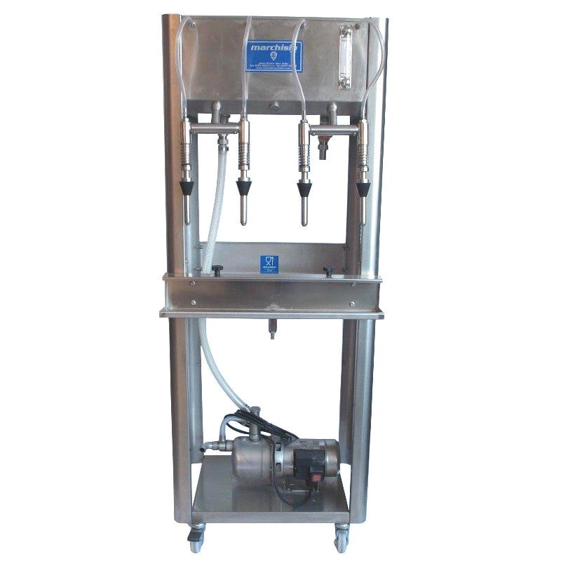RIEMPITRICE INOX "UPPER" 4 SIFONI CON POMPA