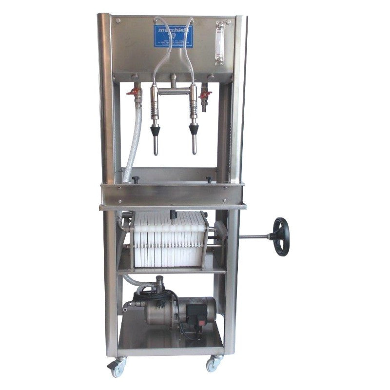 RIEMPITRICE INOX "EMPIFILTER" 2 SIFONI CON POMPA E FILTRO 10 PIASTRE