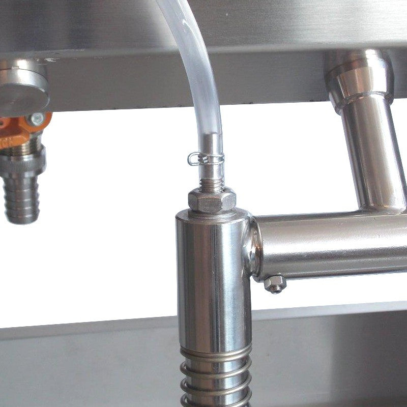 RIEMPITRICE INOX "EMPIFILTER" 2 SIFONI CON POMPA E FILTRO 10 PIASTRE