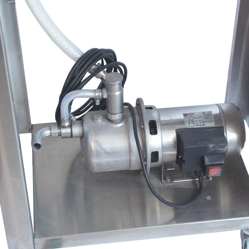 RIEMPITRICE INOX "EMPIFILTER" 2 SIFONI CON POMPA E FILTRO 10 PIASTRE