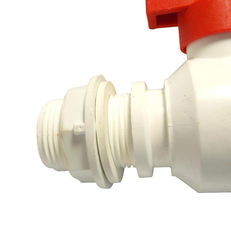 WHITE FAUCET FOR 1" TANK