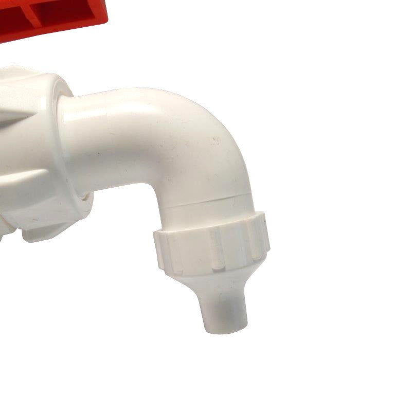 WHITE FAUCET FOR 1" TANK