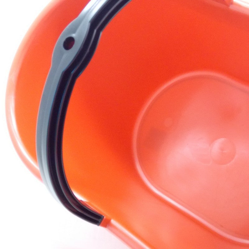 CESTA OVALE ROSSA LT.20 MANICO PLASTICA