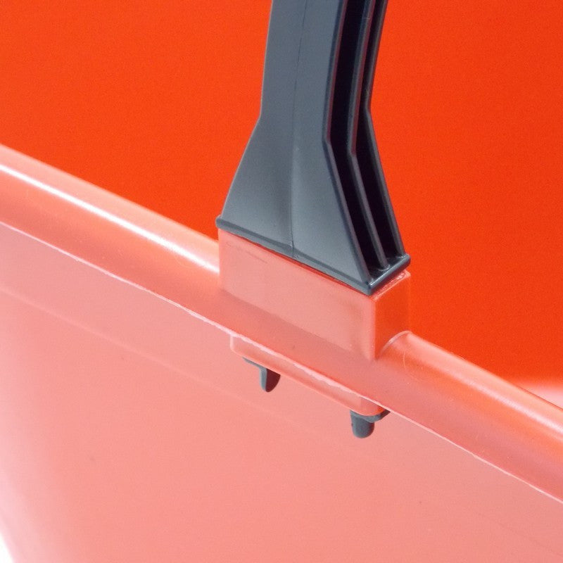 CESTA OVALE ROSSA LT.20 MANICO PLASTICA