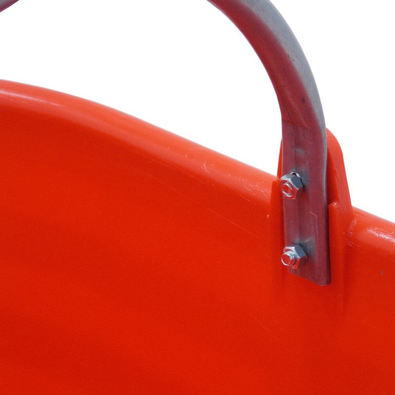 CESTA OVALE ROSSA LT.25 MANICO FERRO