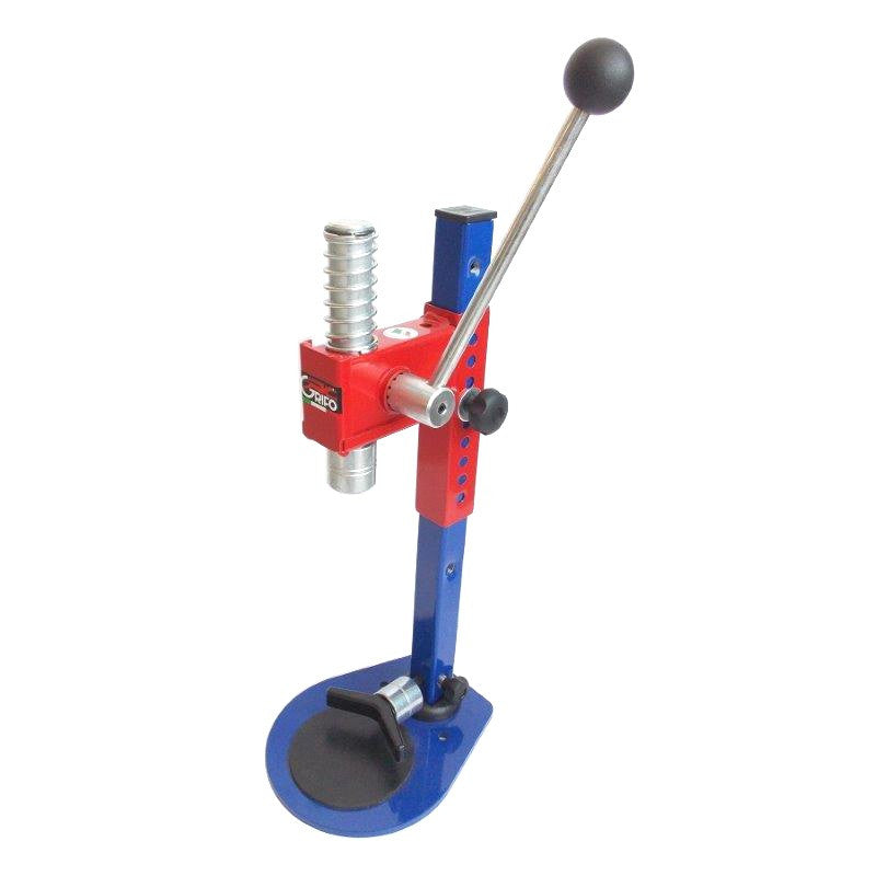 TAPPATRICE CAVALLETTO CORONA A 2 CAMPANE PER Diam.26-29 MOD "ACCIAIO"