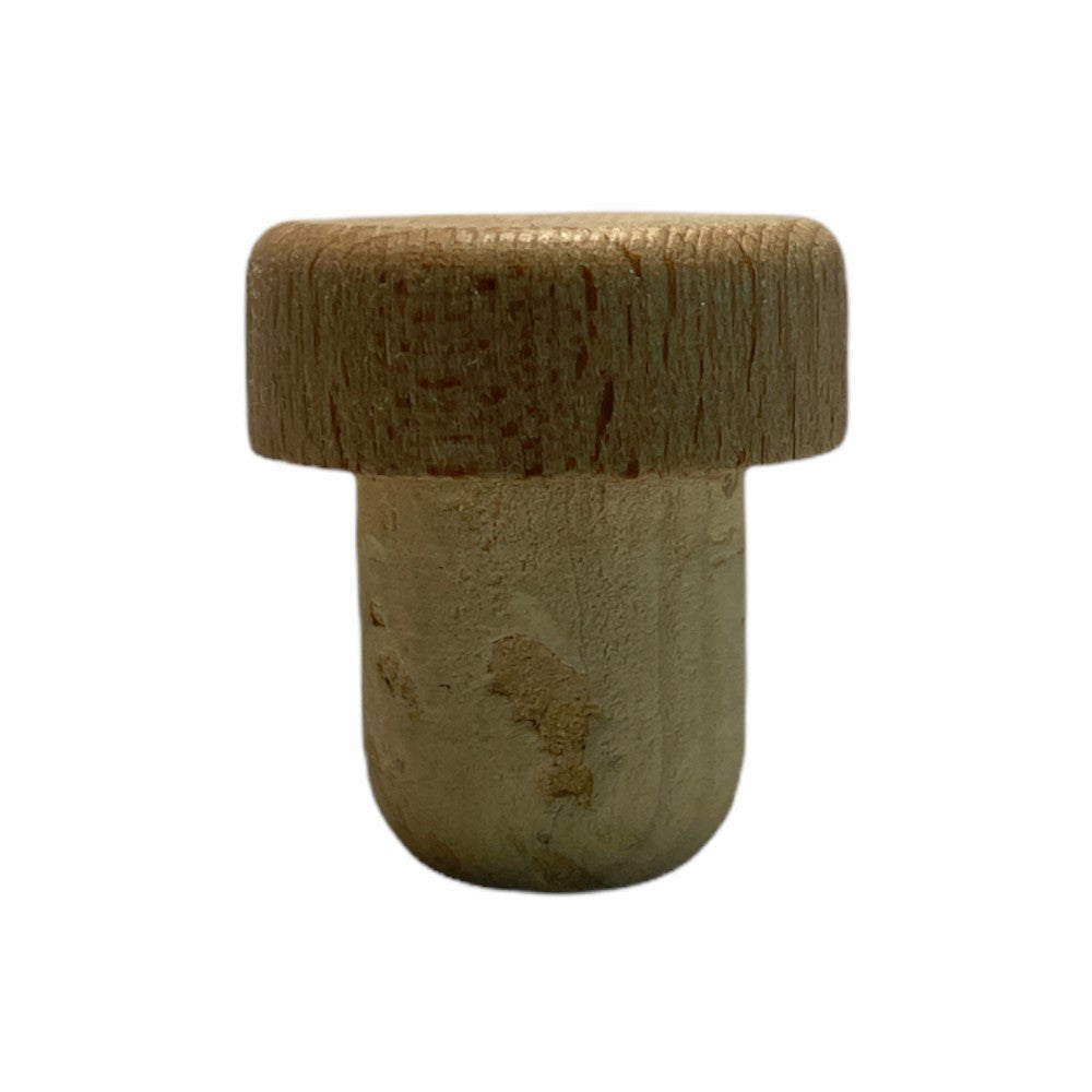 TAPPO A FUNGO TESTA LEGNO 25pz