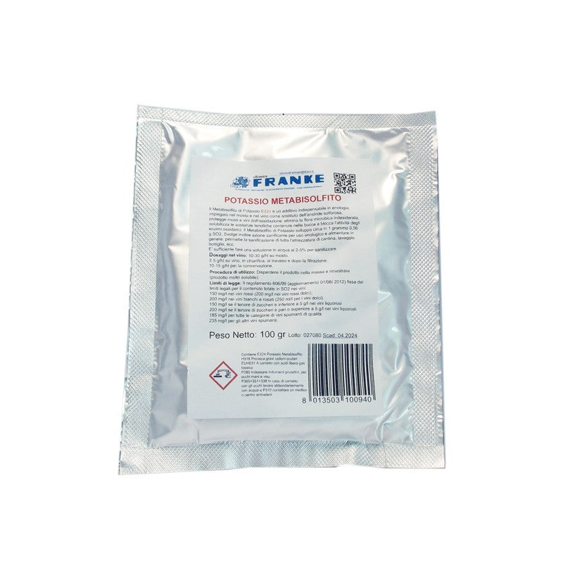 POTASSIUM METABISULFITE POWDER 100gr