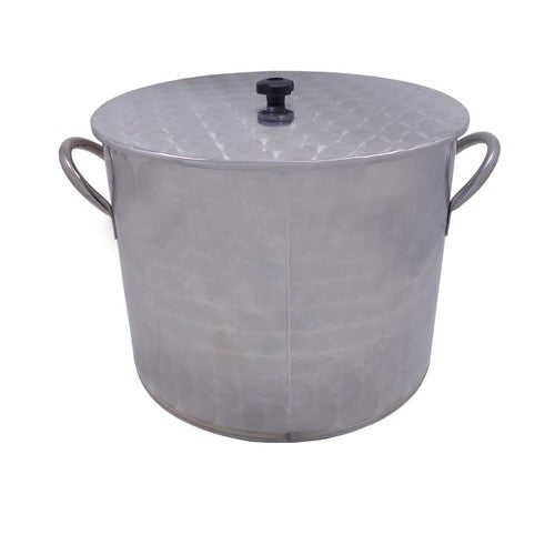 PENTOLA INOX PER BIRRA LT 50 CON COPERCHIO