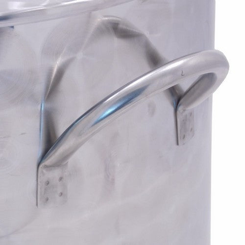 PENTOLA INOX PER BIRRA LT 200 CON COPERCHIO