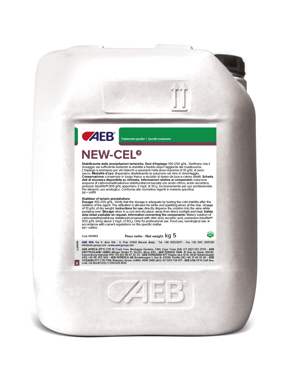 NEW-CEL taniche 5Kg