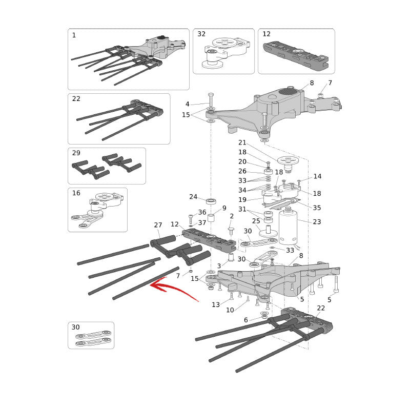 BAQUETTE KARBONIUM EVO/KARBONIUM AIR/ALBATROS (5400223)