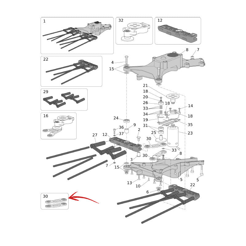 KIT BIELLE KARBONIUM EVO/OLIVAR/FALCON (2060052)