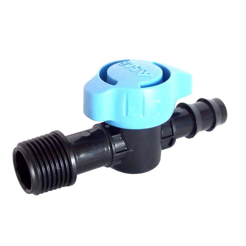 VALVOLA PLASTICA NERA 1/2''x20 PORTAGOMMA