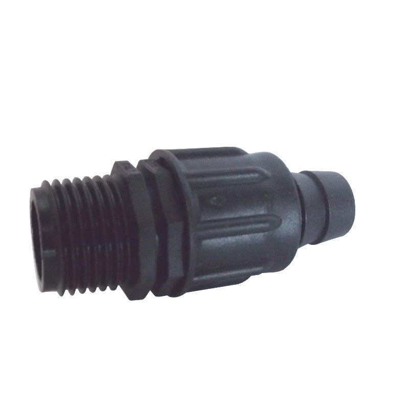 RACCORDO PLASTICA NERO 1/2''x16 PORTAGOMMA