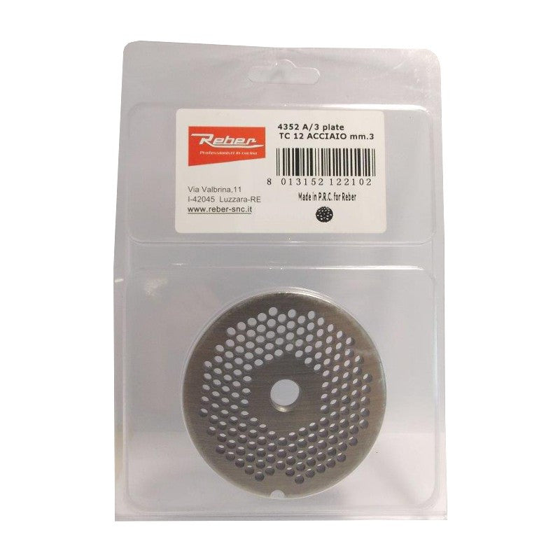 PIASTRA PER TC12 FORO 3MM REBER