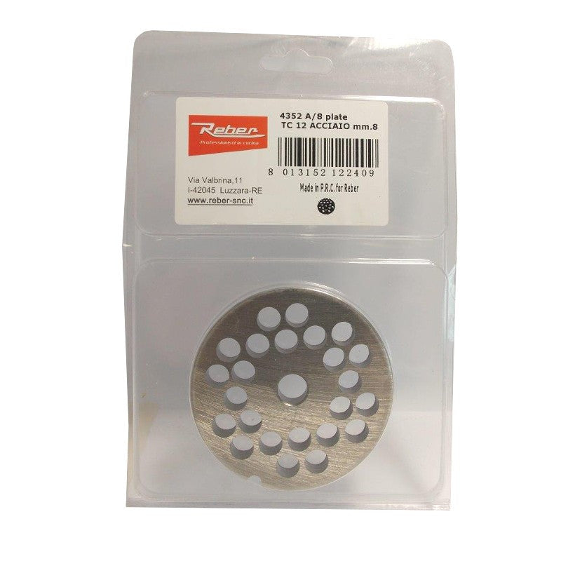 PIASTRA PER TC12 FORO 8MM REBER