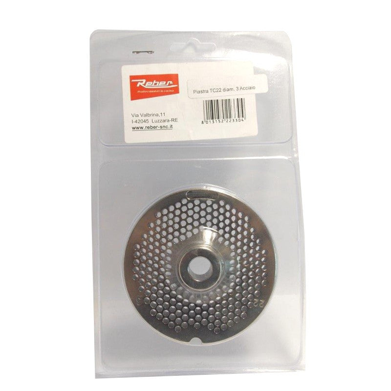 PIASTRA PER TC22 FORO 3MM REBER