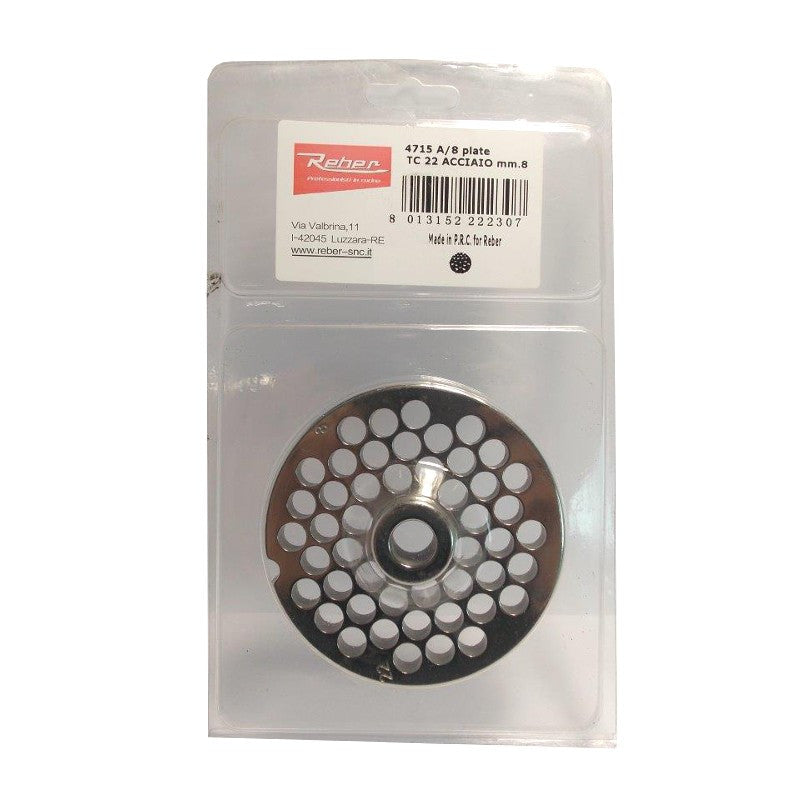 PIASTRA PER TC22 FORO 8MM REBER