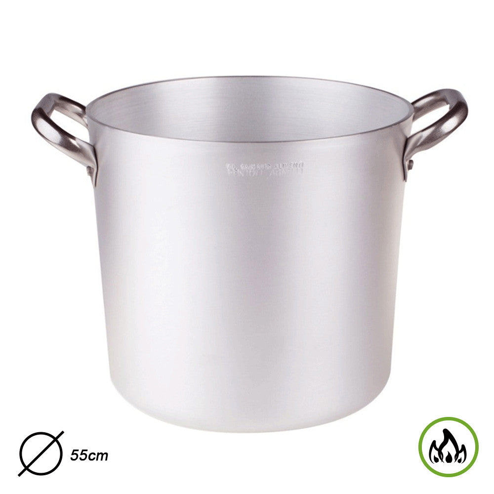 PENTOLA 2 MANICI ALLUMINIO CM 55 SPESSORE 3 MM