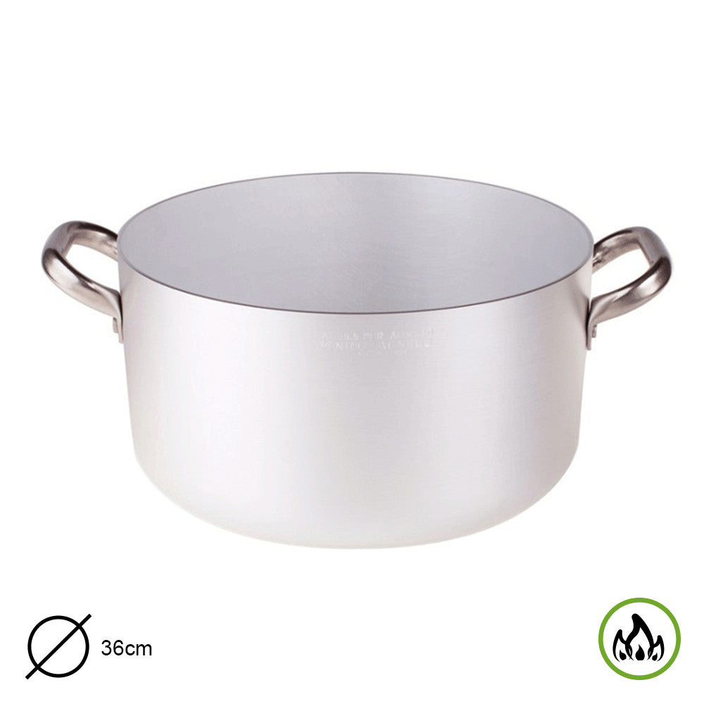 CASSERUOLA ALTA 2 MANICI CM 36 SPESSORE 5 MM