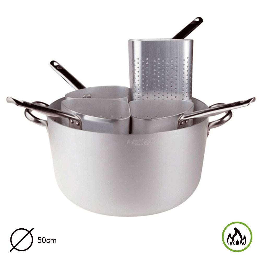 CASSERUOLA ALTA + 4 SPICCHI CM 50 SPESSORE 3 MM