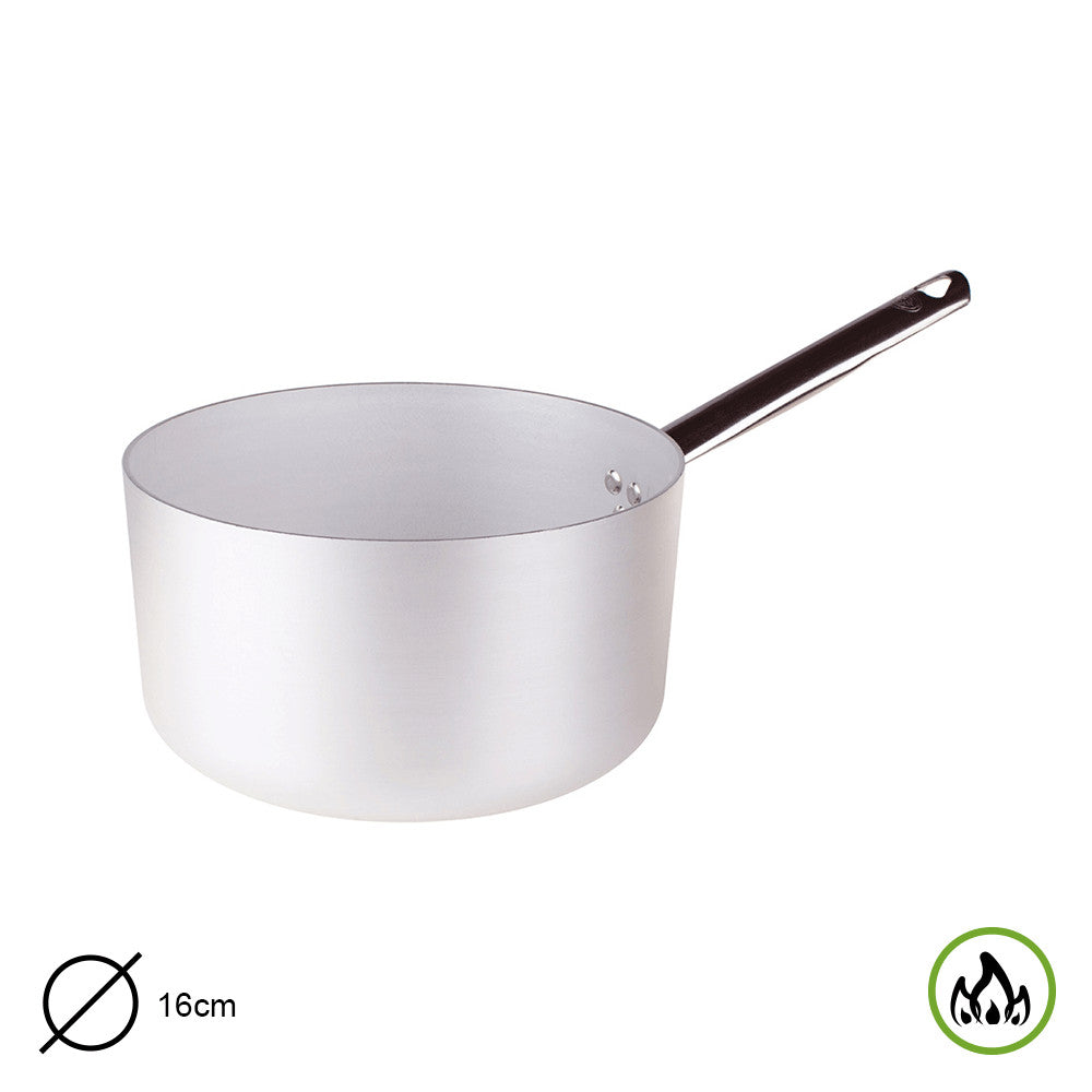 CASSERUOLA ALTA 1 MAN. ALL. CM 16 SPESSORE 5 MM