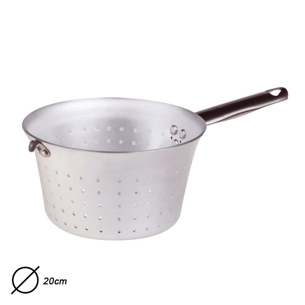 SCALDAPASTA CONICO 1 MAN. ALL. CM 20