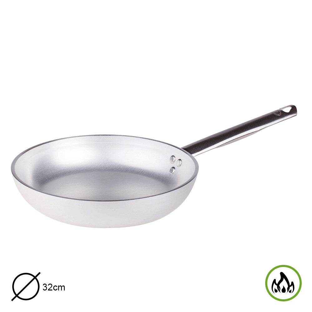 PADELLA 1 MAN. ALLUMINIO CM 32 SPESSORE 5 MM