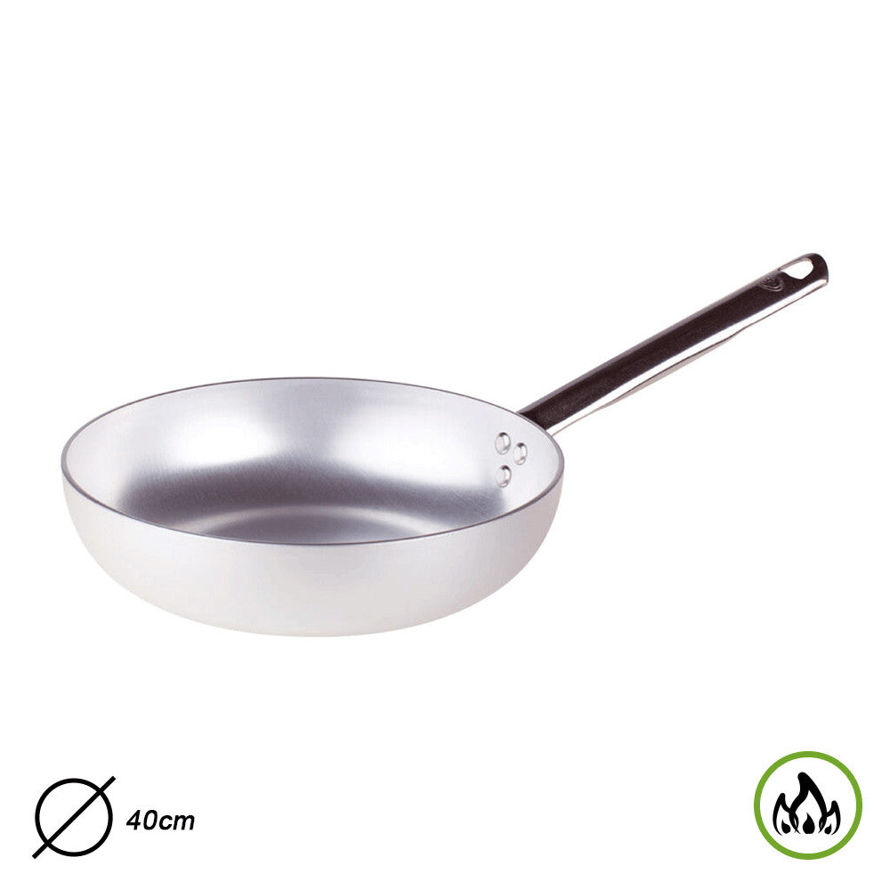 PADELLA SVASATA ALTA 1 MANICO CM 40 SPESSORE 3 MM