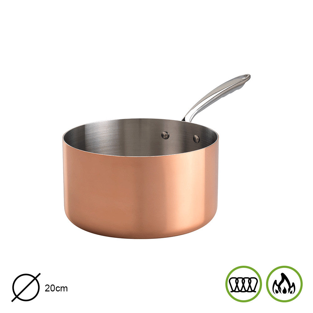 CASSERUOLA ALTA 1 MAN. COPPER CM 20