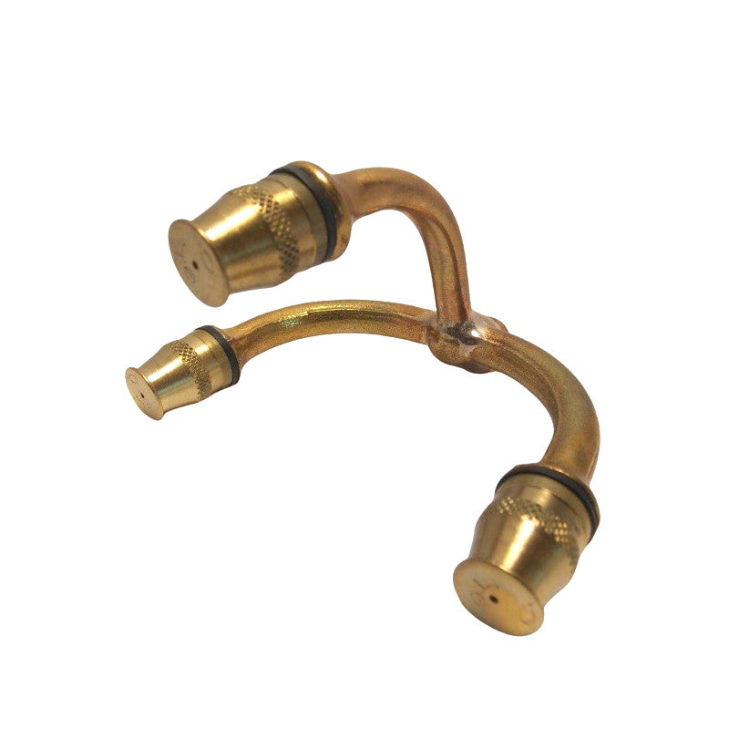 GETTO A TRE PUNTE DIRITTO CON PUNTE IN OTTONE