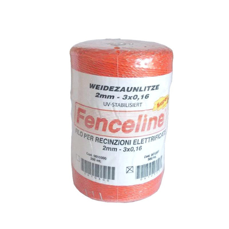 FILO BASIC MT.500 3x0,16 ARANCIO PER RECINTI ELETTRICI