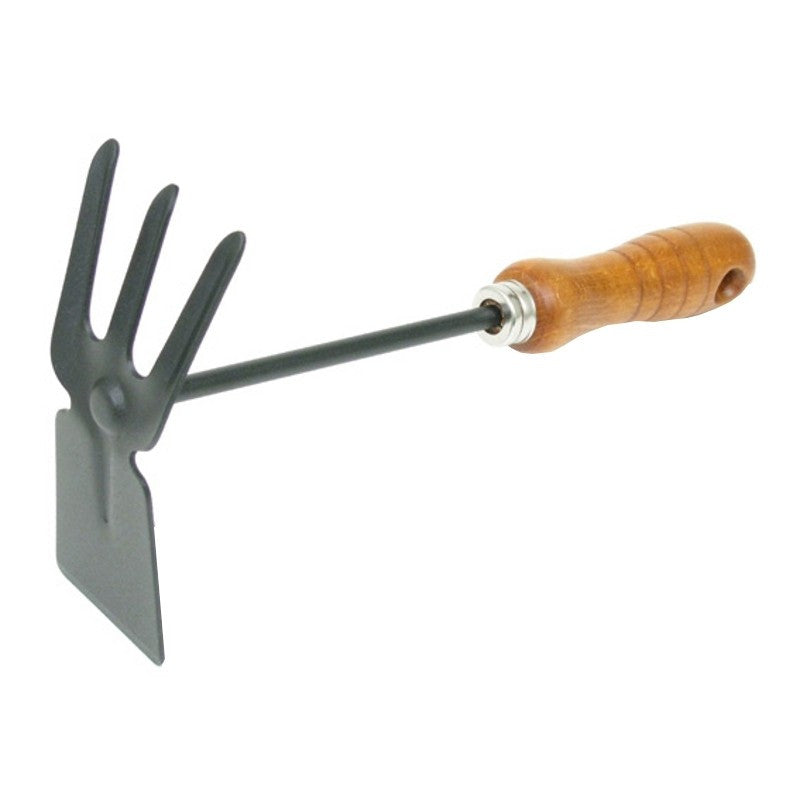 ZAPPETTA LAMA QUADRA TRIDENTE MANICO LEGNO CM 30 X 16
