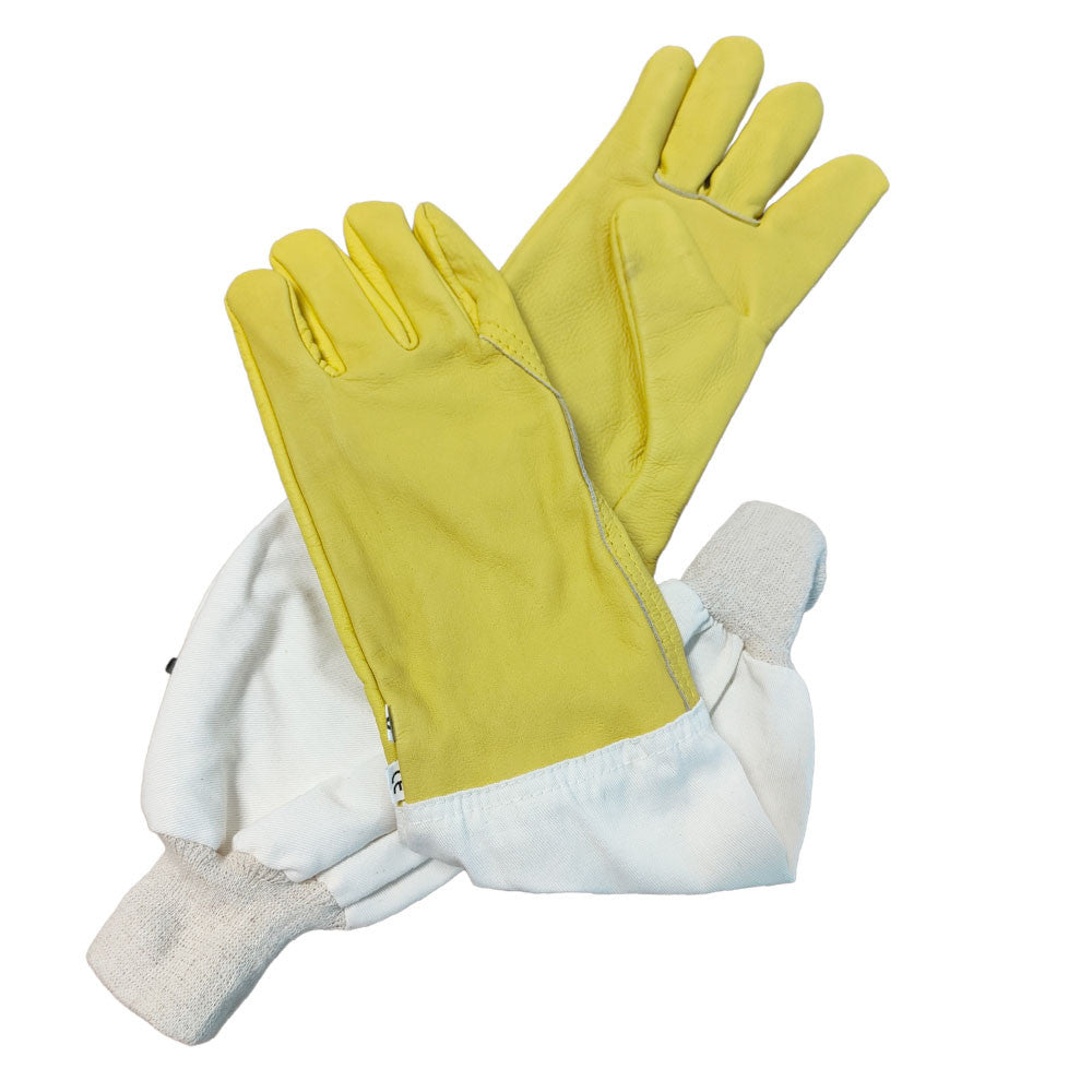 LEDERHANDSCHUHE MIT STOFFÄRMEL GRÖSSE 11