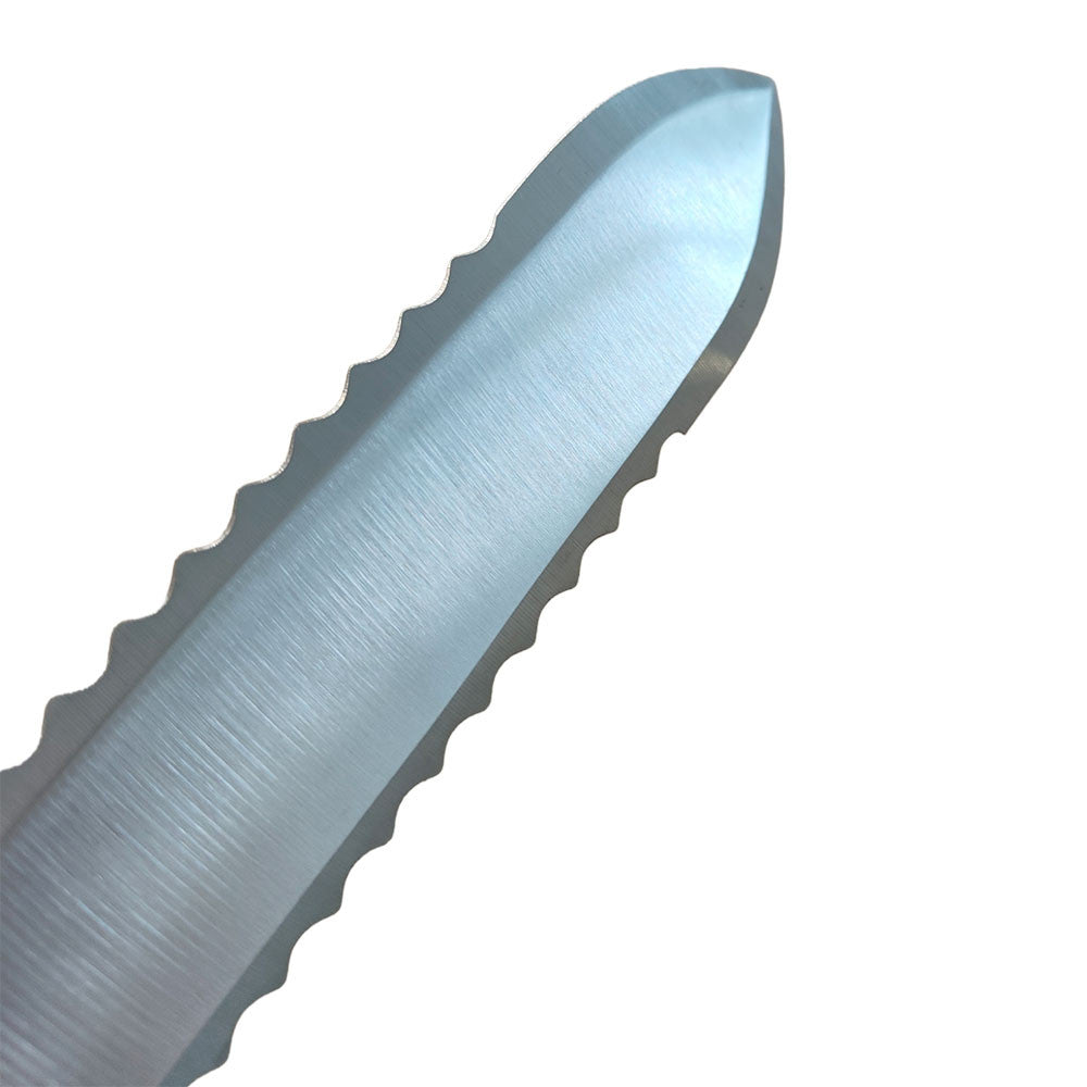 COLTELLO DISOPERCOLATORE INOX SEGHETTATO CM 28