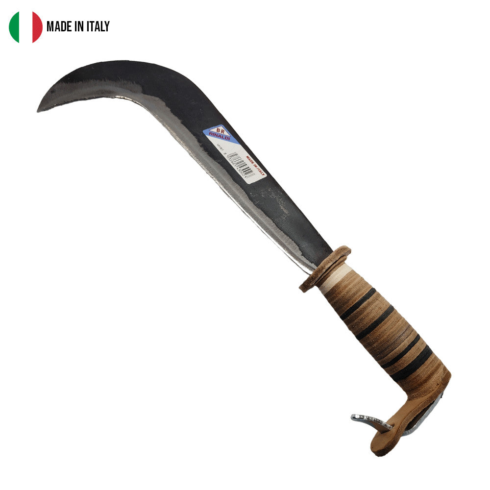 RONCOLA "BERGAMO" LARGA N.1 MANICO CUOIO