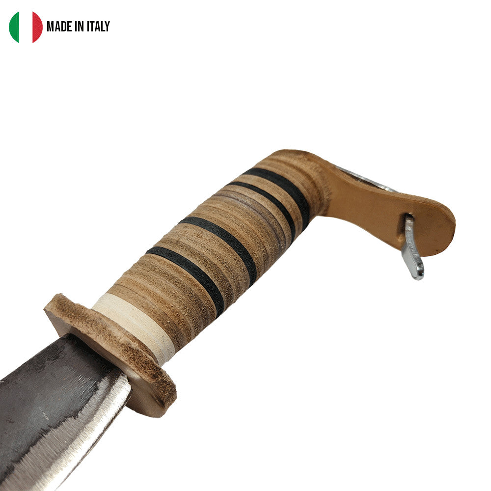 RONCOLA "BERGAMO" STRETTA N. 5 MANICO CUOIO