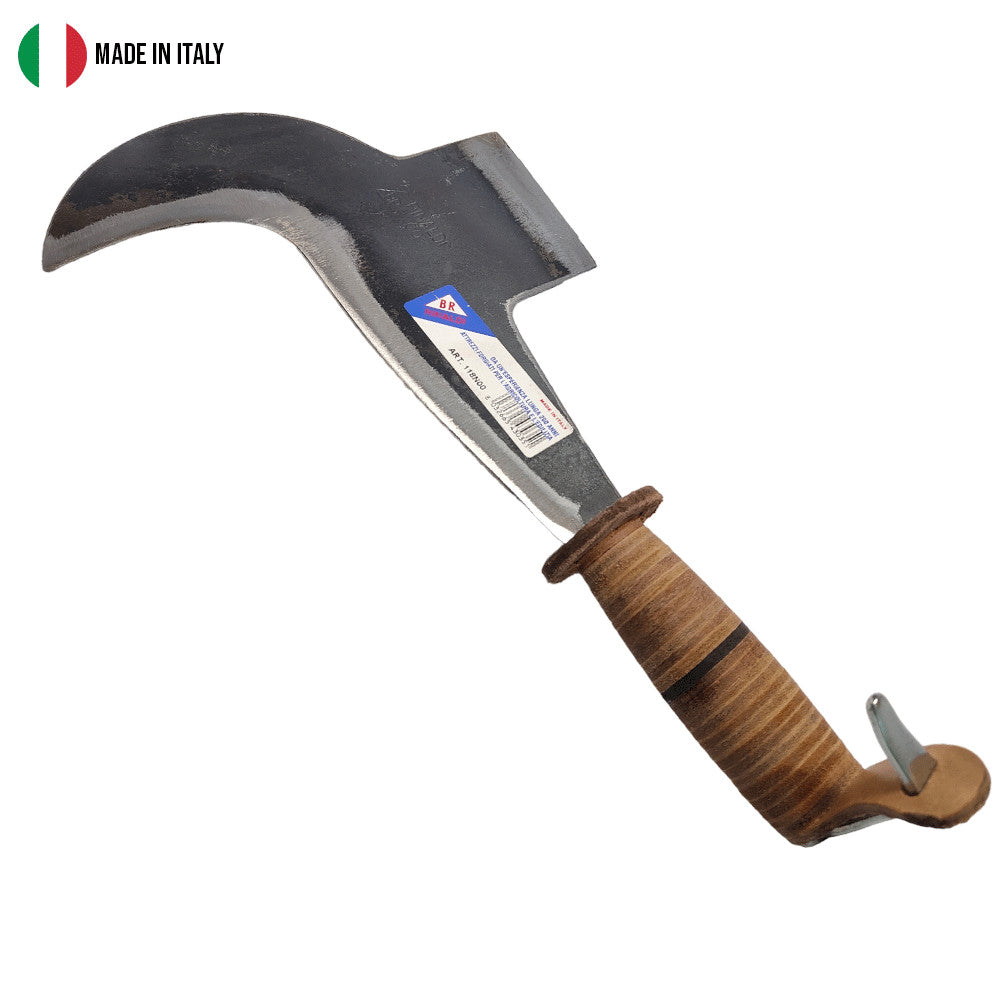 PENNATO "TOSCANA" CON GANCIO N.00 MANICO CUOIO