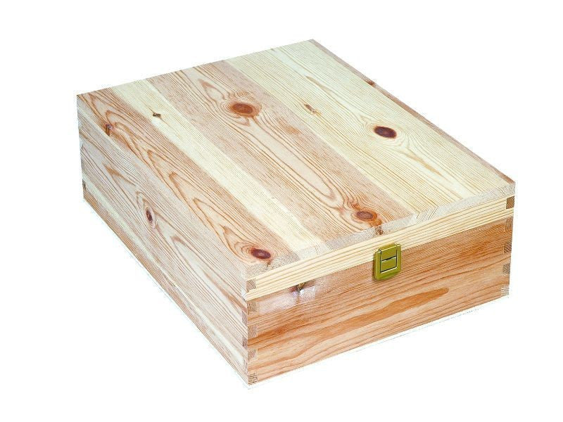 VALIGETTA LEGNO 3 BOTTIGLIE C/DIVISORIE BIANCA E ORO