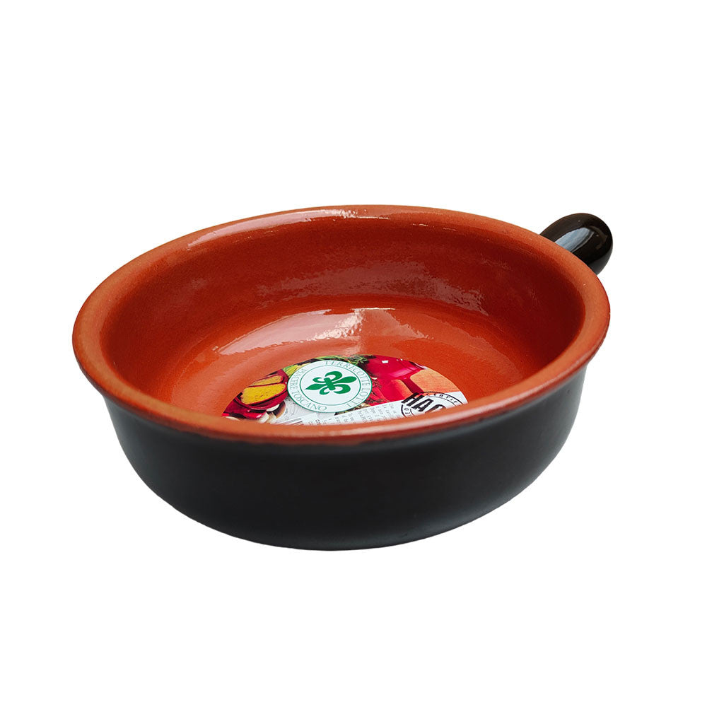 CASSERUOLA 1 MANICO CM 16 MARRONE SENZA COPERCHIO