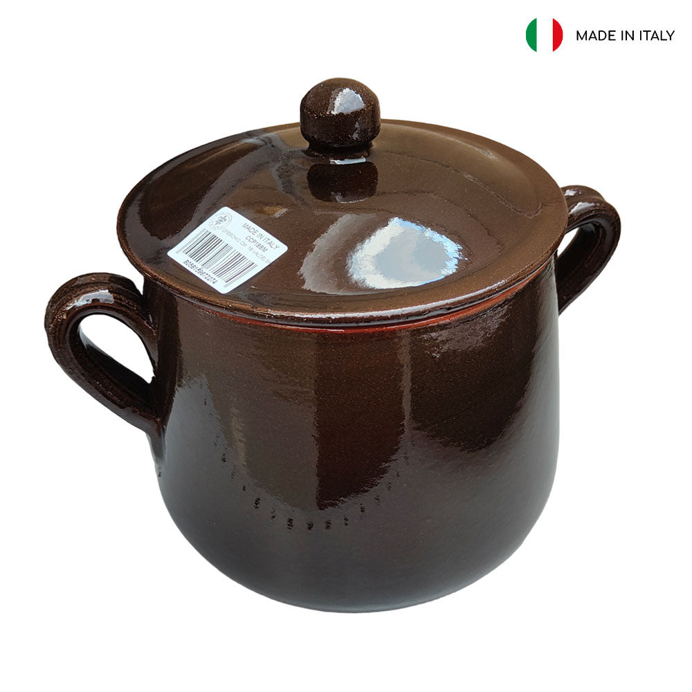 MARMITTA CM 20 BRAUN MIT DECKEL