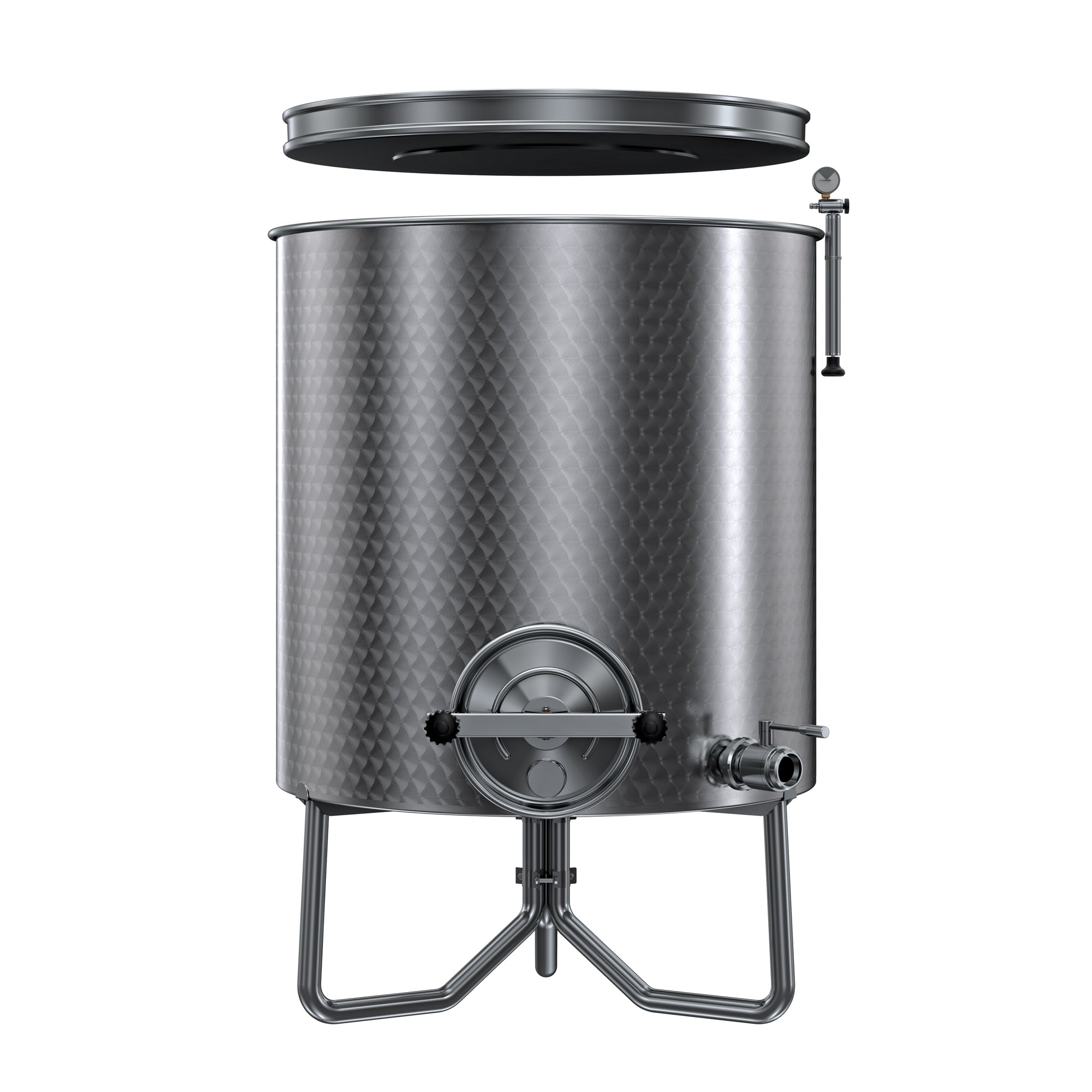 SERBATOIO INOX SEMPREPIENO AD ARIA "OPTIONAL" LT 300 FONDO PIANO