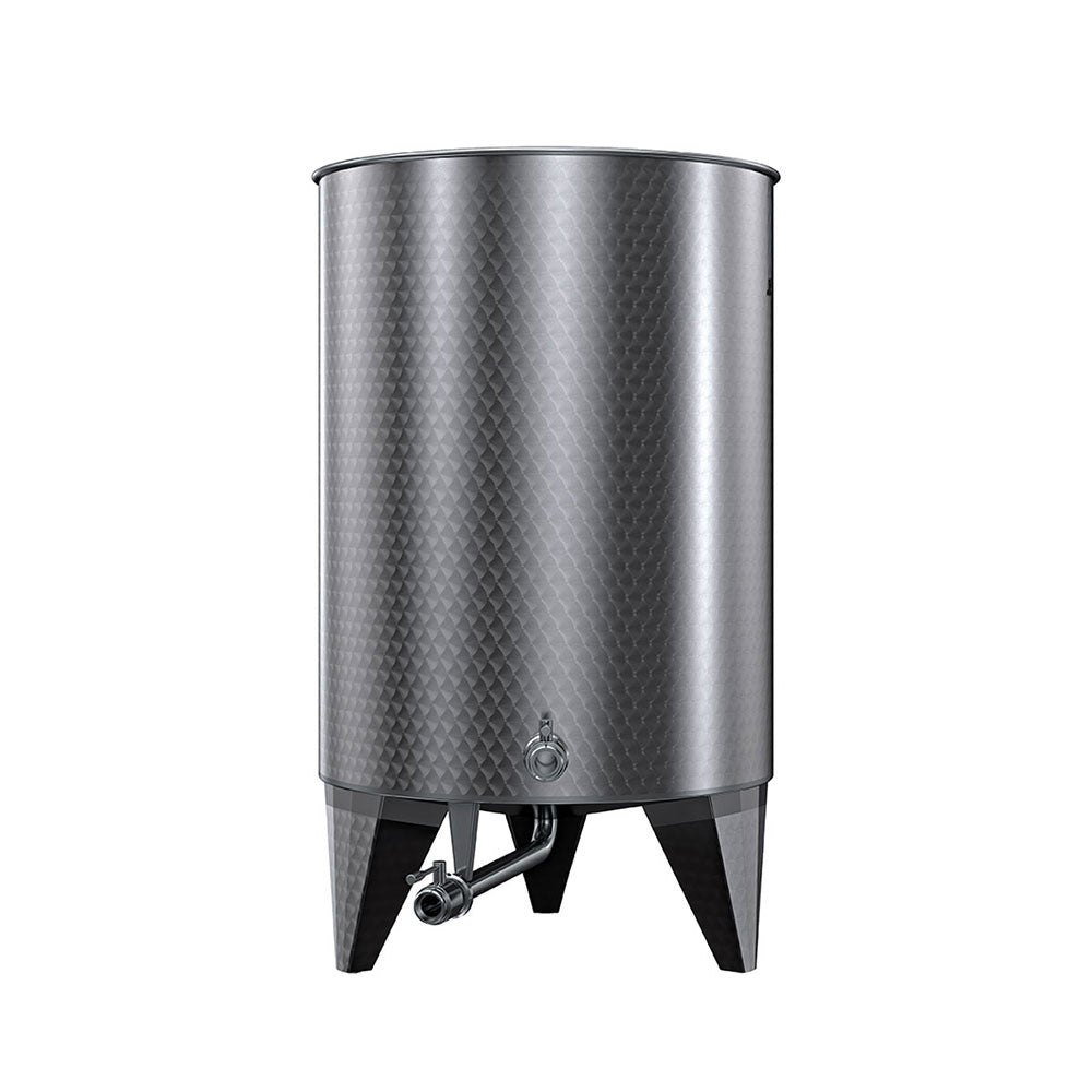 SERBATOIO INOX LT 1000 CON COPERCHIO FONDO CONICO