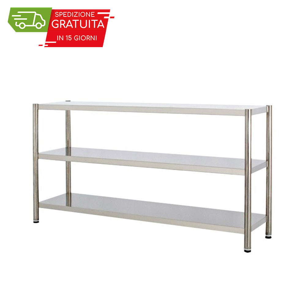 SCAFFALI 3 PIANI CON PIEDINI 1900x498x1459h