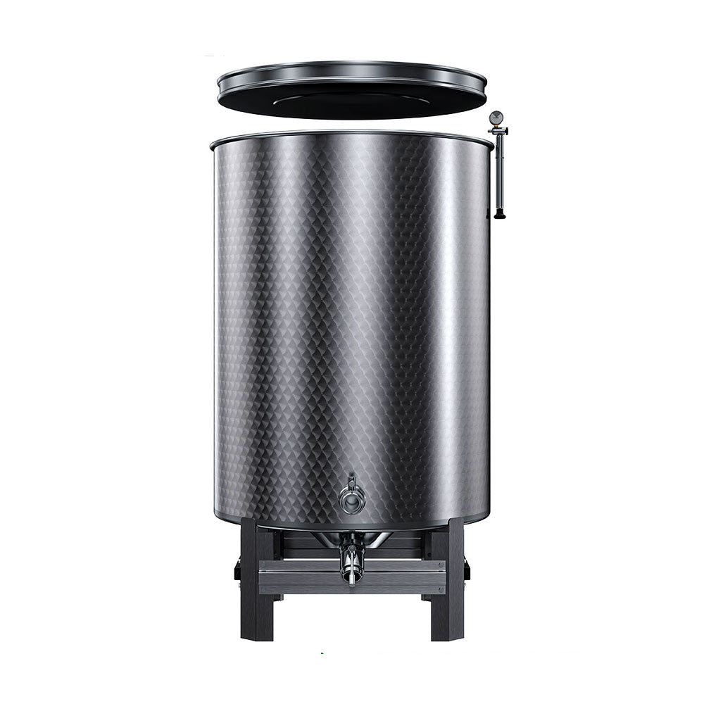 SERBATOIO INOX SEMPREPIENO AD ARIA LT 600 FONDO BOMBATO