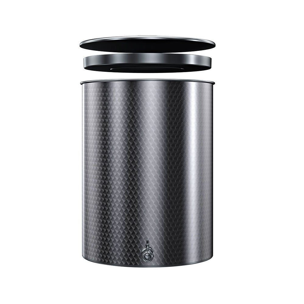 SERBATOIO INOX SEMPREPIENO AD OLIO LT 200A FONDO PIANO