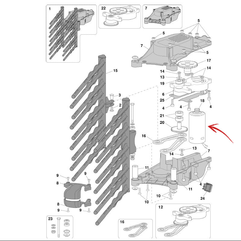 COMPLETE MOTOR FOR OLIVAR/FALCON (3250058)