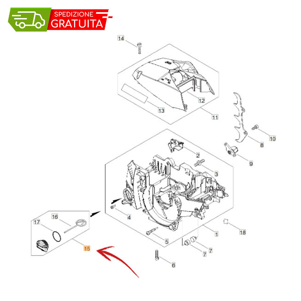 BOUCHON D'HUILE ECHO CS-4510ES
